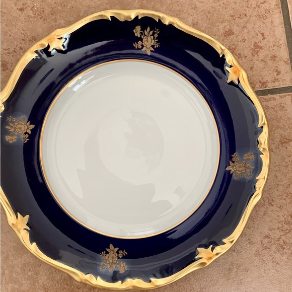 Vintage Reichenbach Echt Kobalt Blue/gold Plates Germany - Picture 2 of 15